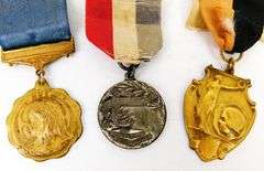 3 Antique Award Medals