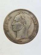 1936 Venezuela 5 Bolivares, 90% Silver