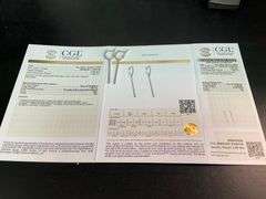 CERTIFIED 14K WHITE GOLD DIAMOND EARRINGS