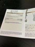 CERTIFIED BRAND NEW 14K WHITE CHAIN WITH DIAMOND PENDANT