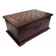 Celtic Wooden Puzzle Box Secret Trick Chest