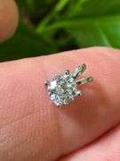 Rhodium Plated (Nickel Free) 925 Sterling Silver Lab Grown Diamond 0.279ct (4mm) Pendant