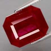 Glowing 6.46ct top blood red Ruby from Madagascar