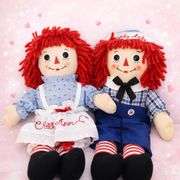 2 Classic Raggedy Ann and Andy Dolls
