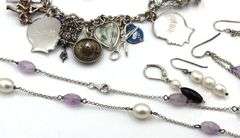 Lot of Vintage 925 sterling silver mixed jewelry