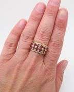 Ruby & Diamond Cocktail Ring