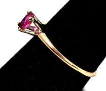 Gorgeous 14K Yellow Gold Ruby Gemstone Ring