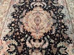 Exquisite Silk&Wool Tabriz Rug 6x9