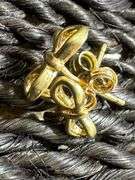 10K Yellow Gold Bow Earrings