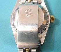 LADY'S ROLEX QUICKSET DATEJUST 18K AND STAINLESS STEEL WITH AFTERMARKET DIAMOND BEZEL AND DIAL