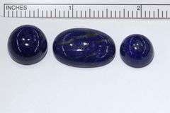 Royal Natural Lapis Cabochons - Lot of 3
