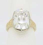 Certified Rare 5.51CT Antique Cushion Cut Diamond Ring