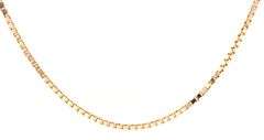 Useful 14K YG 24" Box Link Necklace