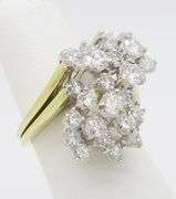 3.54CTW Diamond Cocktail Ring Made in 18k Gold