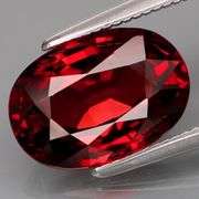 Amazing 3.17ct UNTREATED cherry red Rhodolite Garnet