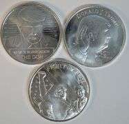 3 Different Donald Trump 1 Troy Oz pure .999 fine silver pieces