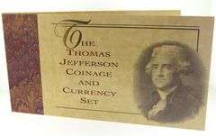1993 Thomas Jefferson Coin & Currency Set.