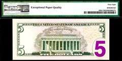 Superb Crisp 2013 $5 Note Philadelphia Repeater Serial # 08310831 PMG 68- Grade Rarity!