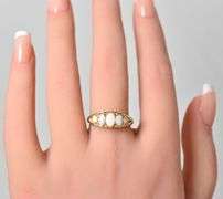 Beautiful 14K Yellow Gold Opal Gemstone Ring