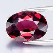 Simply superb 2.42ct VVS grade fiery violet red Rhodolite Garnet