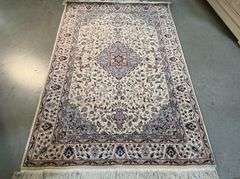 Superb Silk&Wool Tabriz Rug 4x6