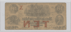 Desirable Providence RI $10 Bank of the Republic Obsolete Note – Washington & Eagle – Civil War Era