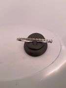 CERTIFIED 14K WHITE GOLD DIAMOND BANGLE BRACELET