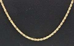 14kt Yellow gold Rope chain necklace