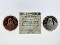 2017 Blood For Oil / Death Of The Dollar Coins Set