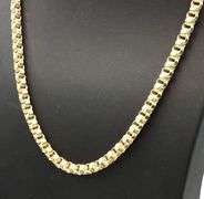 10kt Yellow gold Quad Rolo link chain necklace