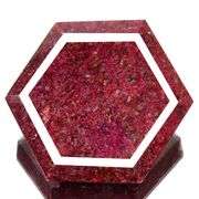 Huge 2600 Ct Rare Hexagon Cut Certified Natural Red Ruby Solitaire.