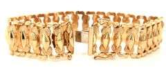Wide, Italian Made 14K YG Bracelet