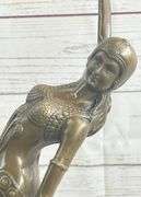 Dancer with Long Skirt Bronze Statue