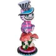 Alice in Wonderland Cat Nutcracker Hand Painted