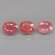 Wow! Look at this set of rose pink Rubies! They weigh 8.48 carats!