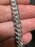 Italian 925 Sterling Silver Diamond Cut 8mm Miami Cuban Chain 20"
