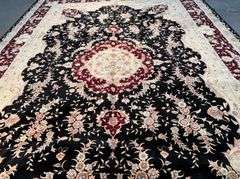 Magnificent Silk &Wool Tabriz Rug 9.6x14