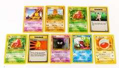 9 Pokémon 1999 Trade Cards