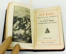 1913 Ave Maria French Leather Prayer Book