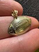10k Yellow Gold Football Pendant