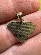 10K Yellow Gold Superman Emblem Pendant