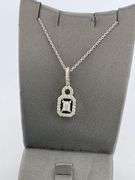 CERTIFIED BRAND NEW 14K WHITE GOLD DIAMOND NECKLACE