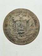 1935 Venezuela 5 Bolivares, 90% Silver