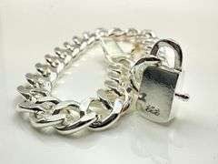 Sharp 18.3 Gram .925 Sterling Silver Plated Cuban Link Bracelet