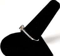 Dazzling 14K White Gold Approx 0.26CTX Yellow and White Diamond Ring