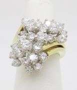 3.54CTW Diamond Cocktail Ring Made in 18k Gold