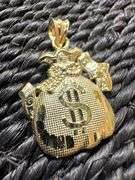 10k Yellow Gold Money Bag Pendant
