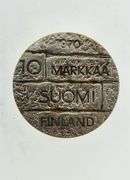 1970 Finland 10 Markkaa, 50% Silver