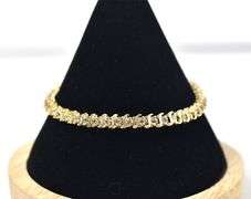 Brilliant 14K Yellow Gold Diamond Bracelet
