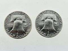 (2) 1963 Franklin Half Dollars, UNC
